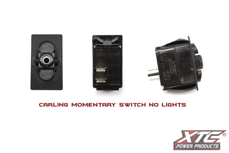XTC ON/OFF SPST Momentary Rocker Switch w/ No Lights