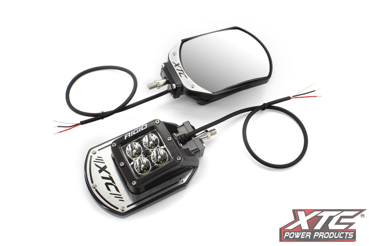 XTC SIX12 UTV Billet LED Side Mirrors