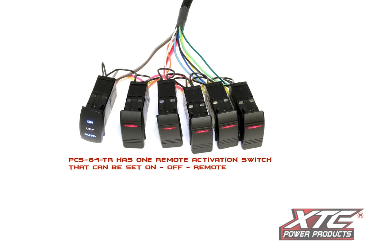 XTC Universal Truck & Jeep 6 Switch Power Control System with On/Off/Auto Switch