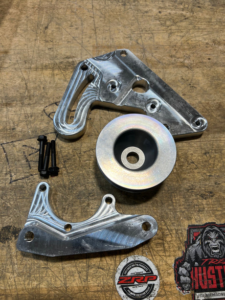 ZRP Polaris RZR Pro R Billet Howe Power Steering Mount & Pulley Kit