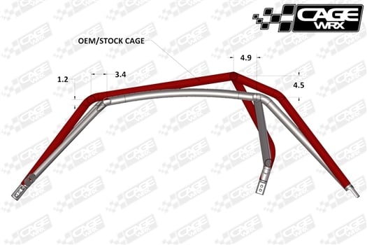 CageWRX Assembled Competition Cage - RZR XP1000/Turbo (2014-2018)