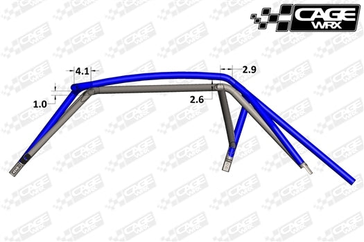 CageWRX Baja Spec Assembled Roll Cage - RZR XP 1000 / Turbo S