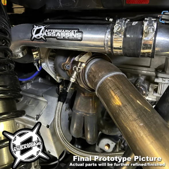 Aftermarket Assassins Polaris Pro R 4 Cylinder Complete Turbo Kit 350-500hp