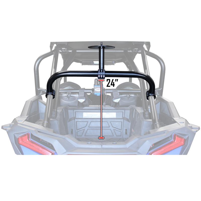 Factory UTV Polaris RZR XP Turbo S Dual Clamp Spare Tire Mount