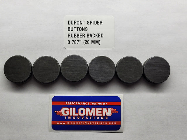 Gilomen Innovations Set Of 6 Dupont Rubber Backed 20mm Spider Button