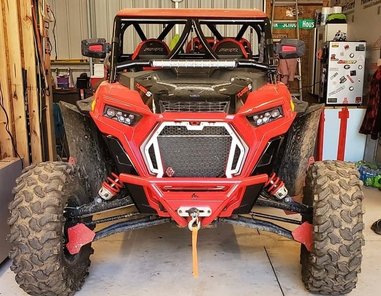 L&W Fab Polaris RZR Turbo S Aftermarket Snap In Grill