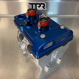 TPR Industry RZR Billet Valve Cover W/Oilers - Blue